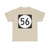 Elongated circle 56 (United States) (Road Sign) T-Shirt