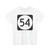 Elongated circle 54 (United States) (Road Sign) T-Shirt