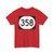 Elongated circle 358 (United States) (Road Sign) T-Shirt