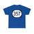 Elongated circle 357 (United States) (Road Sign) T-Shirt