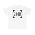 Elongated circle 2881 (United States) (Road Sign) T-Shirt
