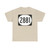 Elongated circle 2881 (United States) (Road Sign) T-Shirt