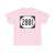 Elongated circle 2881 (United States) (Road Sign) T-Shirt