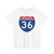 I-36 (United States) (Road Sign) T-Shirt