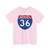 I-36 (United States) (Road Sign) T-Shirt
