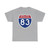 I-83 1957 (United States) (Road Sign) T-Shirt