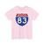 I-83 1957 (United States) (Road Sign) T-Shirt