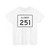 Illinois 251 (Illinois) (Road Sign) T-Shirt