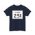 Illinois 251 (Illinois) (Road Sign) T-Shirt