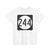 Iowa 244 (Iowa) (Road Sign) T-Shirt