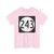 Iowa 243 (Iowa) (Road Sign) T-Shirt