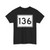 Maine 136 (Maine) (Road Sign) T-Shirt