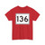 Maine 136 (Maine) (Road Sign) T-Shirt