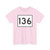 Maine 136 (Maine) (Road Sign) T-Shirt