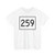 Maine 259 (Maine) (Road Sign) T-Shirt