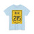 NH215-IN (India) (Road Sign) T-Shirt