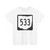 OH-533 1967 (Ohio) (Road Sign) T-Shirt