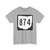 OH-874 1967 (Ohio) (Road Sign) T-Shirt
