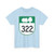 PEI Highway 322 (Canada) (Road Sign) T-Shirt
