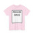 Reduced Speed Blank (United States) (Road Sign) T-Shirt