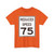 Reduced Speed 75 (United States) (Road Sign) T-Shirt