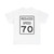 Reduced Speed 70 (United States) (Road Sign) T-Shirt