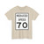 Reduced Speed 70 (United States) (Road Sign) T-Shirt
