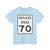 Reduced Speed 70 (United States) (Road Sign) T-Shirt