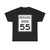 Reduced Speed 55 (United States) (Road Sign) T-Shirt