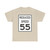 Reduced Speed 55 (United States) (Road Sign) T-Shirt