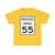 Reduced Speed 55 (United States) (Road Sign) T-Shirt