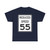 Reduced Speed 55 (United States) (Road Sign) T-Shirt