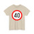 RO road sign C29 40 (Romania) (Road Sign) T-Shirt
