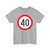 RO road sign C29 40 (Romania) (Road Sign) T-Shirt