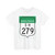 Road marker SH IN-AP 279 (India) (Road Sign) T-Shirt