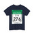 Road marker SH IN-AP 276 (India) (Road Sign) T-Shirt