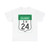 Road marker SH IN-GJ 24 (India) (Road Sign) T-Shirt