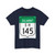 Road marker SH IN-GJ 145 (India) (Road Sign) T-Shirt