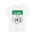 Road marker SH IN-GJ 143 (India) (Road Sign) T-Shirt
