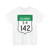 Road marker SH IN-GJ 142 (India) (Road Sign) T-Shirt