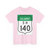 Road marker SH IN-GJ 140 (India) (Road Sign) T-Shirt