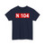 Route nationale française 104 (France) (Road Sign) T-Shirt