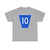 RR 10 jct blue (Canada) (Road Sign) T-Shirt