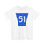 RR 51 jct blue (Canada) (Road Sign) T-Shirt
