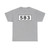 S583-DK (Denmark) (Road Sign) T-Shirt