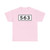 S563-DK (Denmark) (Road Sign) T-Shirt