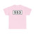 S553-DK (Denmark) (Road Sign) T-Shirt