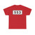 S553-DK (Denmark) (Road Sign) T-Shirt
