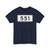 S551-DK (Denmark) (Road Sign) T-Shirt