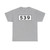 S539-DK (Denmark) (Road Sign) T-Shirt